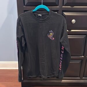 Santa Cruz hand Black Long Sleeve Graphic Tee medium